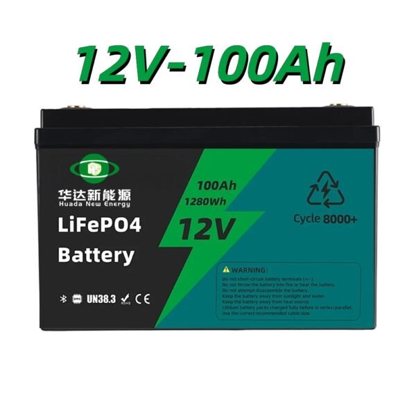 12V 100Ah LiFePO4电池，铅酸替代磷酸铁锂电池