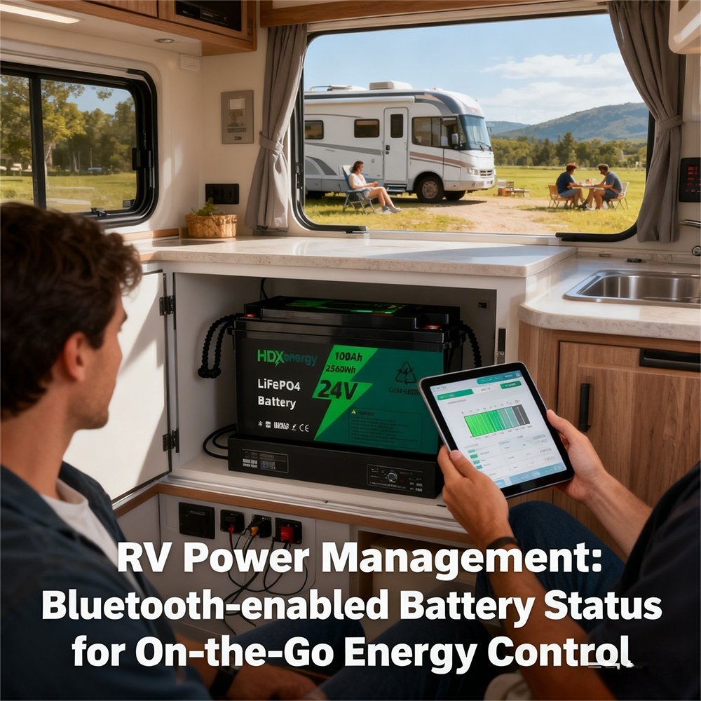 Gestione dell'alimentazione dei camper: Stato della batteria abilitato via Bluetooth per il controllo dell'energia in viaggio