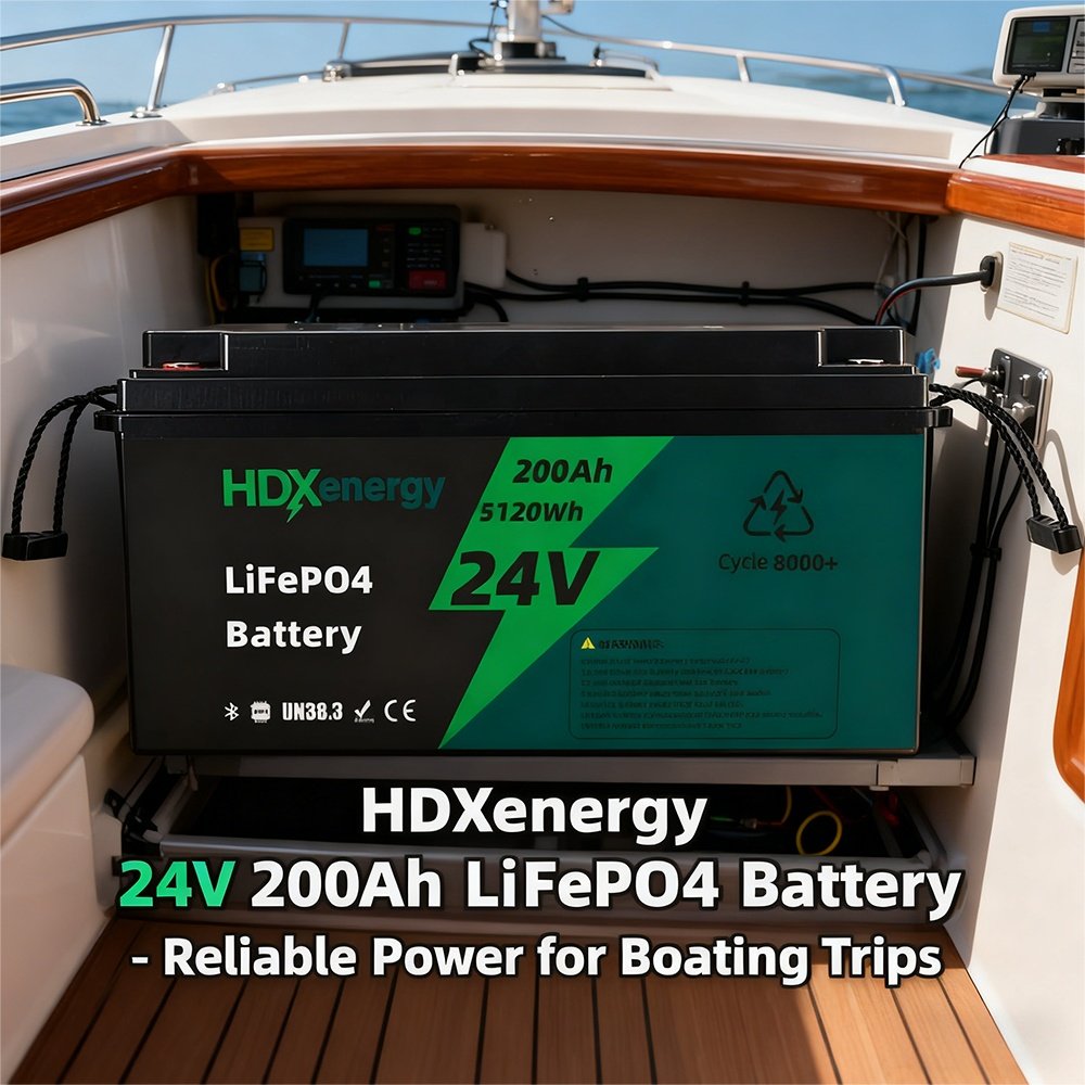 Batteria LiFePo4 da 24V 200Ah: alimentazione affidabile per i viaggi in barca