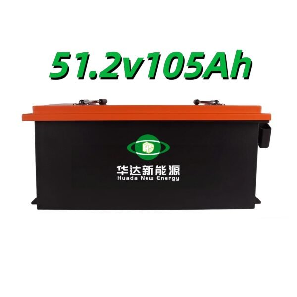 51,2V 105Ah LiFePO4-Golfwagen-Batterie, Lithium-Eisenphosphat-Batterie mit Eisengehäuse für Golfwagen
