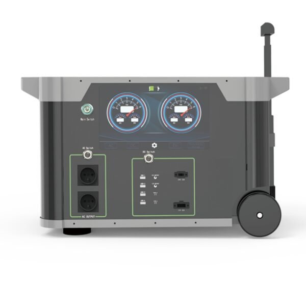 H095 3kWh portable power station with trolley design and telescopic handle