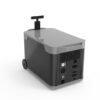H095 3kWh portable power station front view with dashboard display and wheels