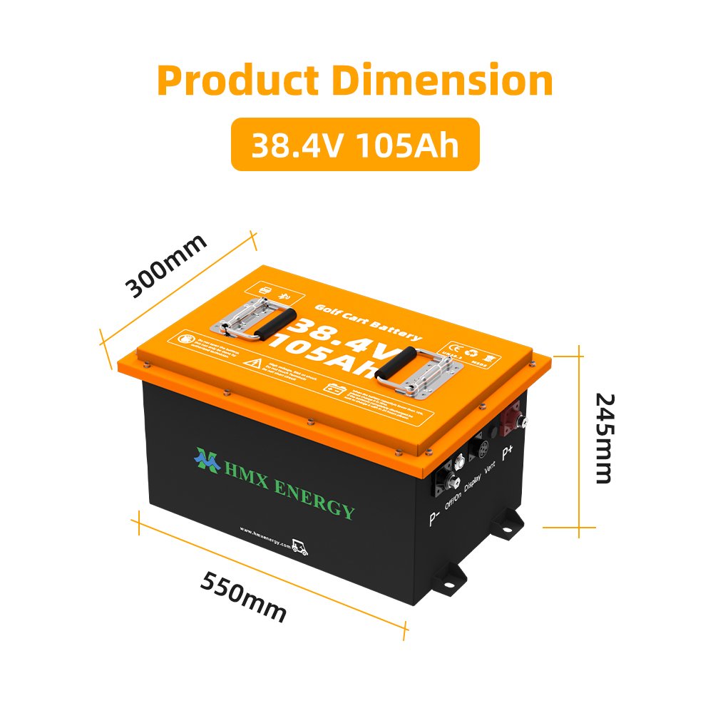 38.4V105ah Golf Cart Lithium Battery