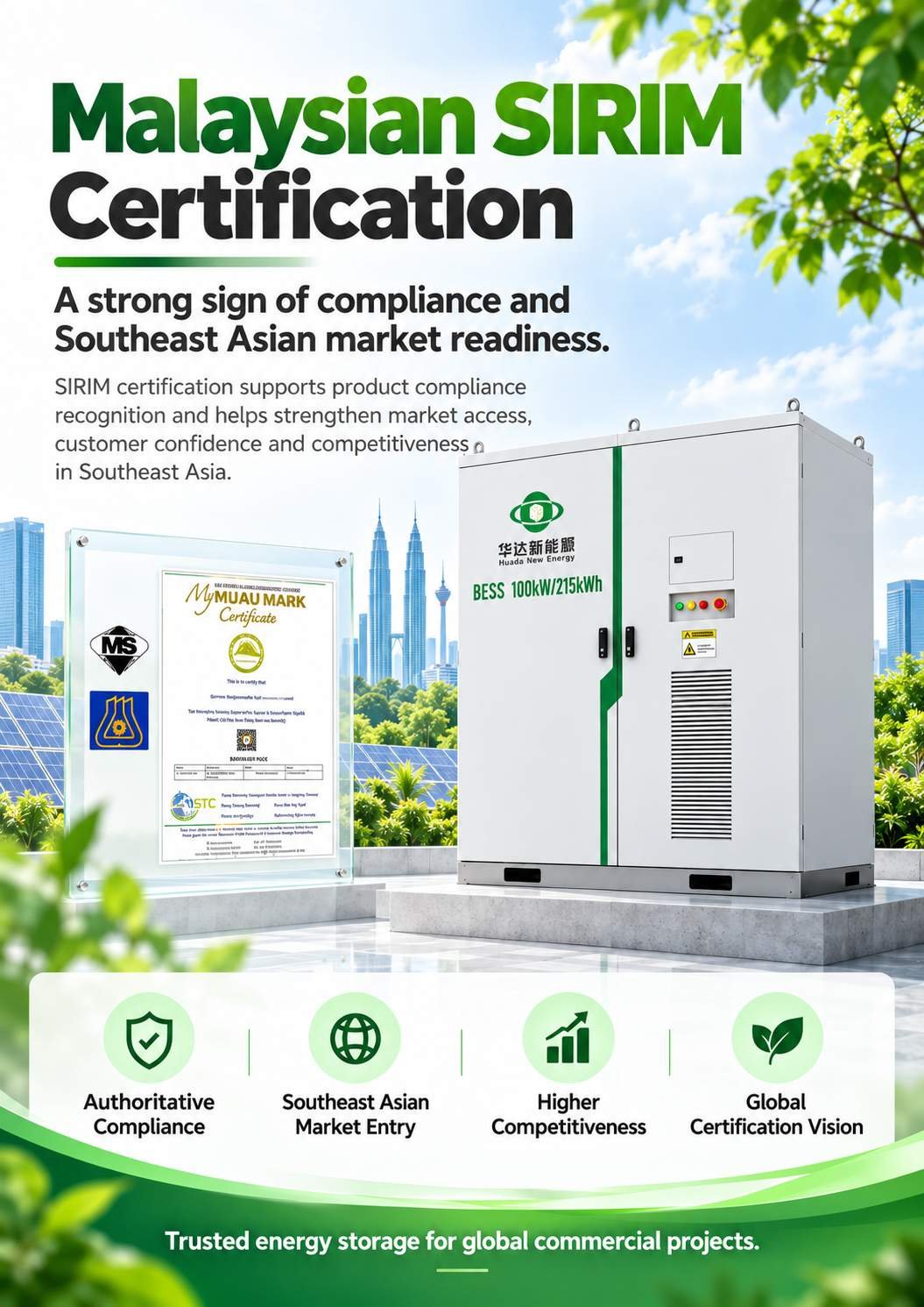 H098 Zertifikate - IEC und malaysisches SIRIM (MyHIJAU Mark)